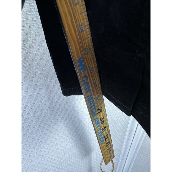 Anthropologie Buttoned Pinafore Corduroy Jumpsuit Size 14 Black 99% Cotton - Picture 7 of 14